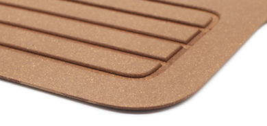 TM-3 rubber cork routed flooring